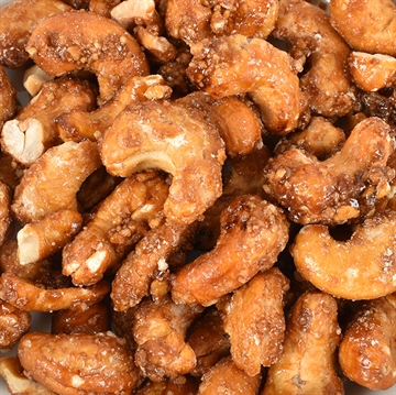 Honningristede cashewnødder med havsalt - bulk